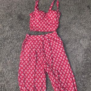 Red Two Piece